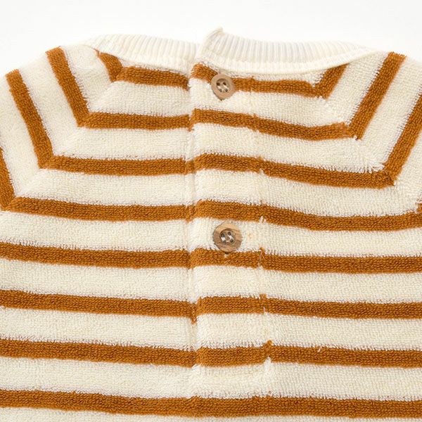 オーガニックコットン ベビーテリーロンパース(半袖)