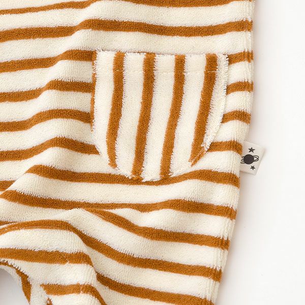 オーガニックコットン ベビーテリーロンパース(半袖)