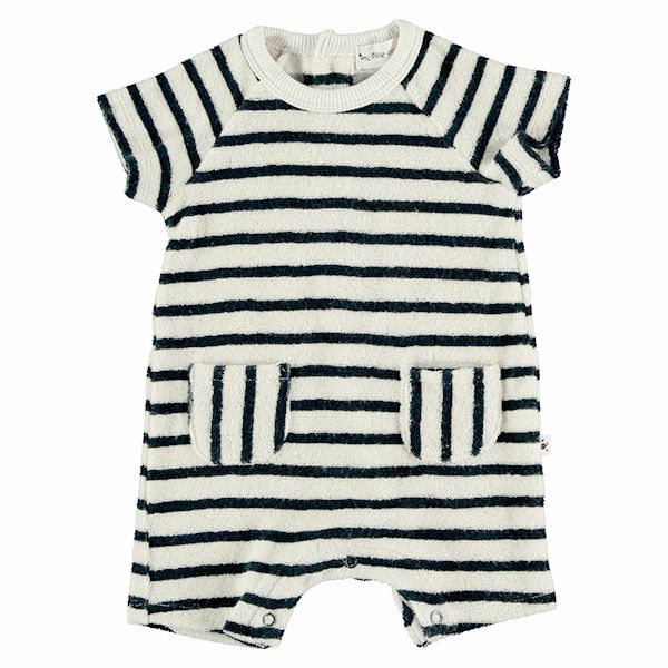 オーガニックコットン ベビーテリーロンパース(半袖)
