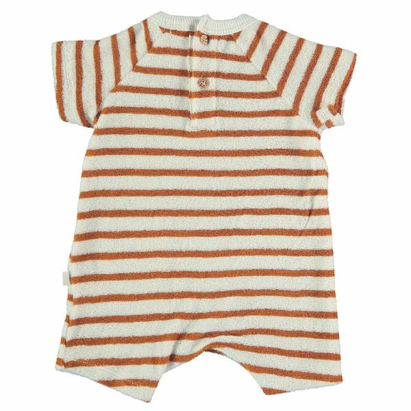 オーガニックコットン ベビーテリーロンパース(半袖)