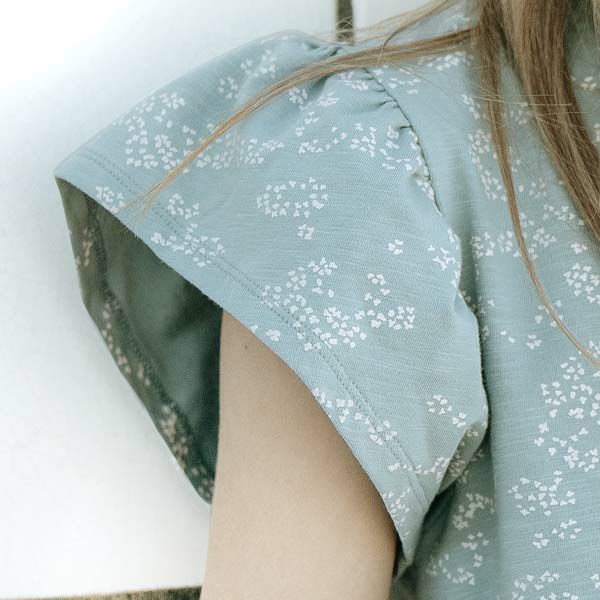 オーガニックコットン キッズ フリル袖 Tシャツ Hilde