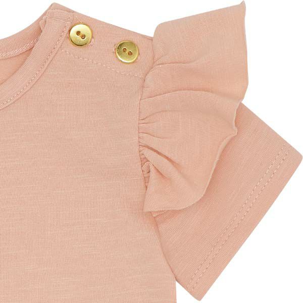 オーガニックコットン ベビー フリル袖ボディ Helga