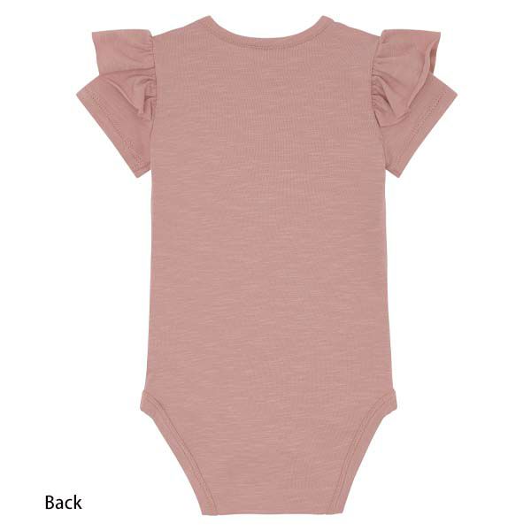 オーガニックコットン ベビー フリル袖ボディ Helga