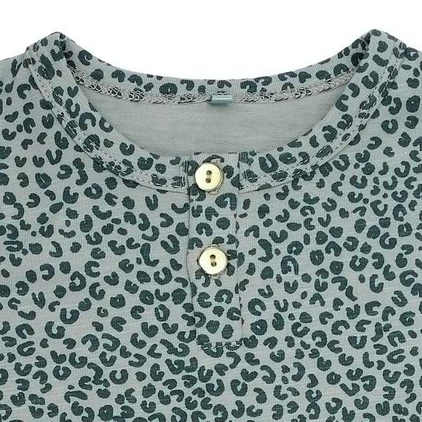 オーガニックコットン ベビー ショートロンバース Leospot