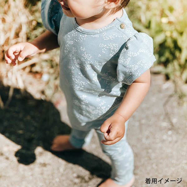オーガニックコットン ベビー レギンス Flowerdust