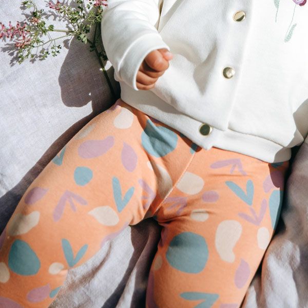 オーガニックコットン ベビー レギンス Shapes