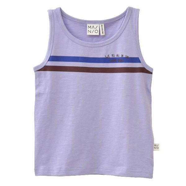 オーガニックコットン キッズ スラブノースリーブトップ Helmsman