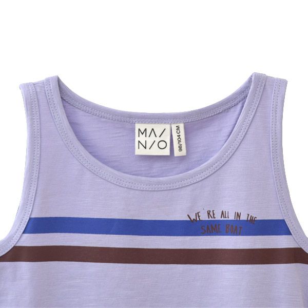 オーガニックコットン キッズ スラブノースリーブトップ Helmsman