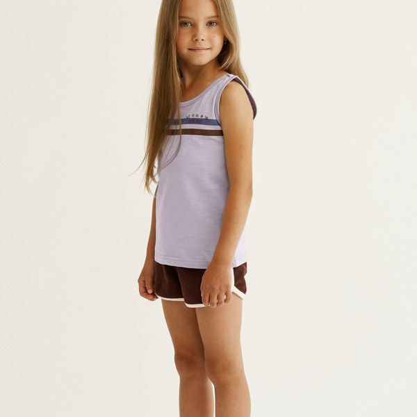 オーガニックコットン キッズ スラブノースリーブトップ Helmsman