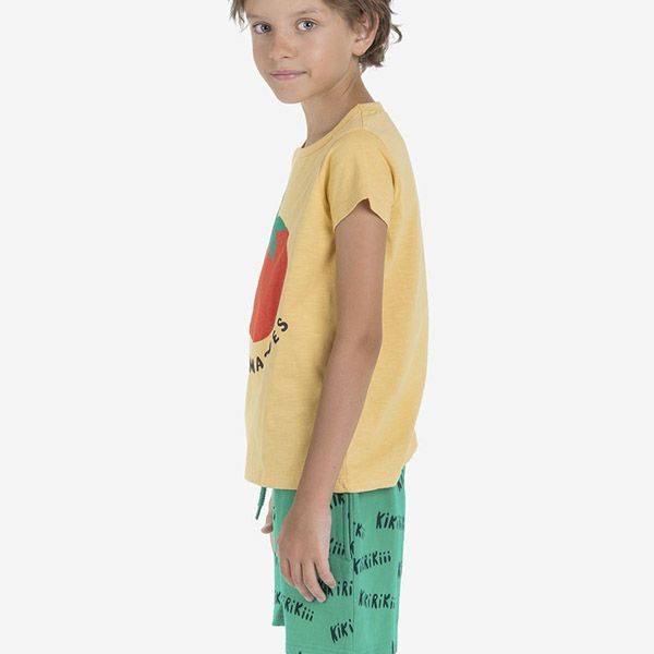 オーガニックコットン キッズ スラブTシャツ Eat Tomato(半袖)