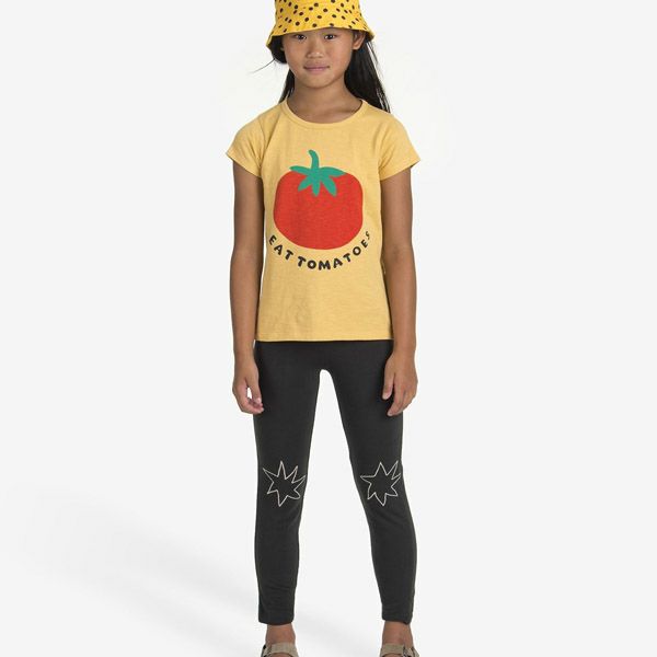 オーガニックコットン キッズ スラブTシャツ Eat Tomato(半袖)