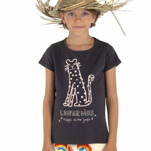 オーガニックコットン キッズ スラブTシャツ MagicLeopard(半袖)