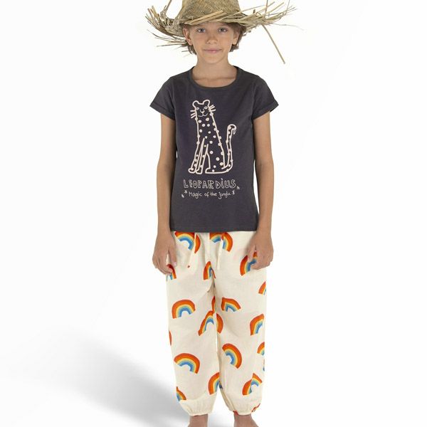 オーガニックコットン キッズ スラブTシャツ MagicLeopard(半袖)