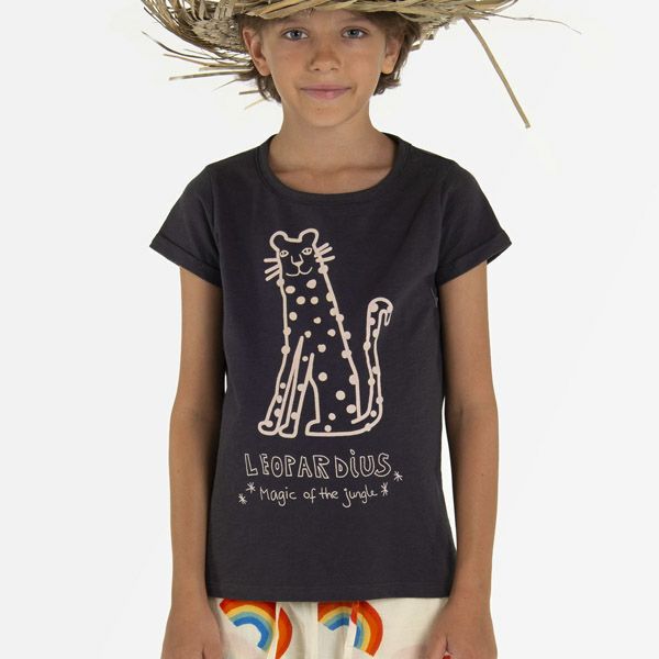オーガニックコットン キッズ スラブTシャツ MagicLeopard(半袖)