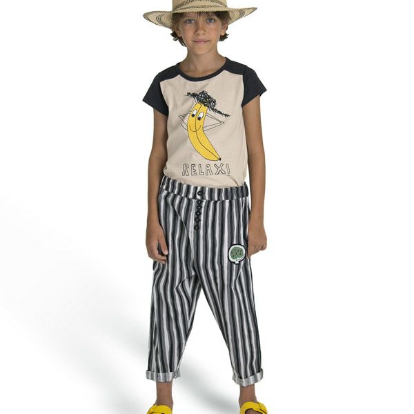 オーガニックコットン キッズ パンツ FarmStripes