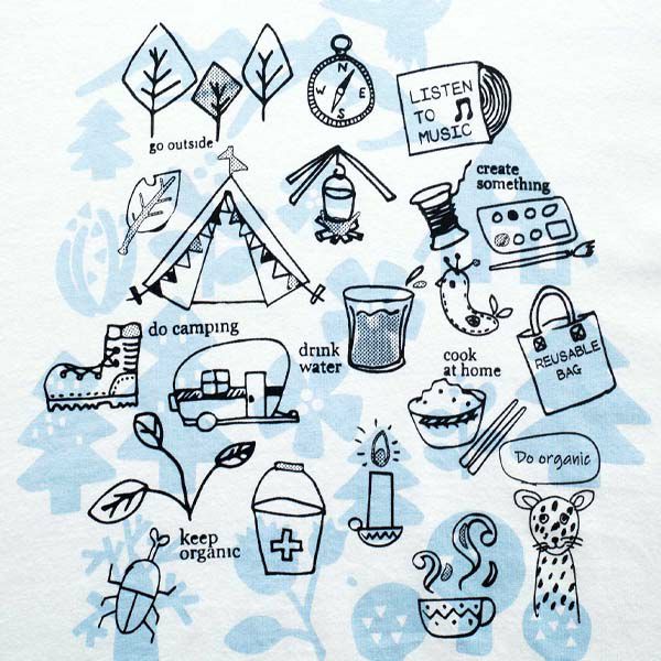 オーガニックコットン キッズＴシャツ ヒュッゲスタイル(半袖)