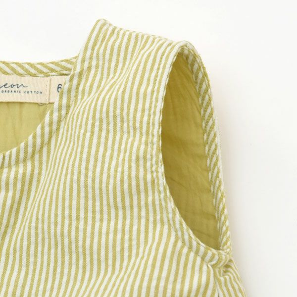 オーガニックコットン ベビーシアサッカーオールインワン