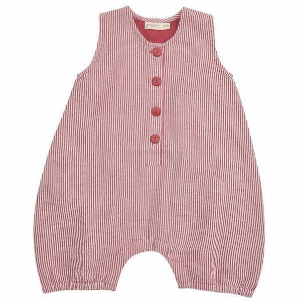 オーガニックコットン ベビーシアサッカーオールインワン