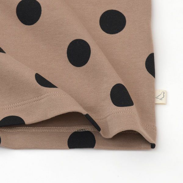 オーガニックコットン キッズ TシャツSmallSpotBlack