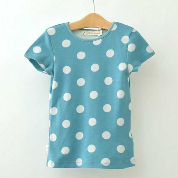 オーガニックコットン キッズ TシャツSmallSpot Pebble