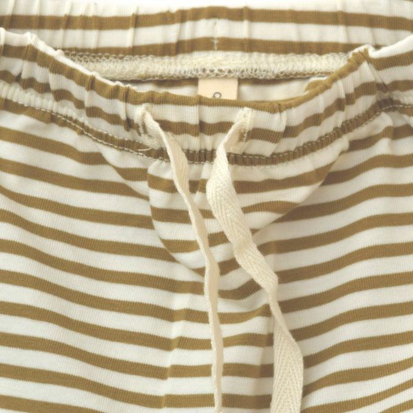 オーガニックコットン ベビー合わせトップス＆足つきパンツ Stripe