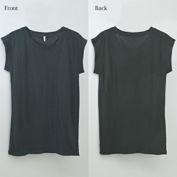 オーガニックコットン 薄地 フレンチスリーブ