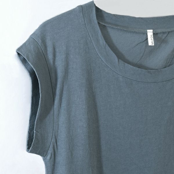 オーガニックコットン 薄地 フレンチスリーブ