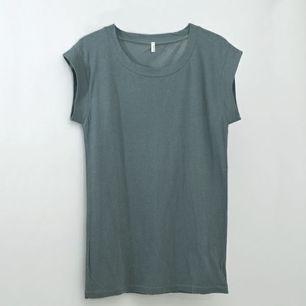 オーガニックコットン 薄地 フレンチスリーブ