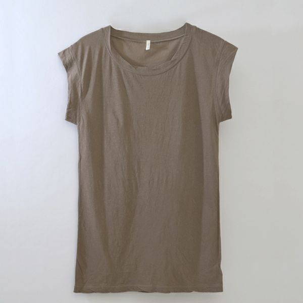 オーガニックコットン 薄地 フレンチスリーブ