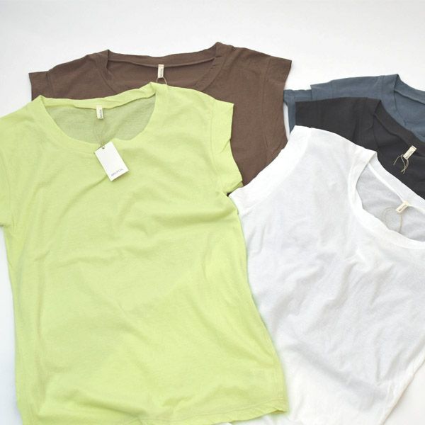 オーガニックコットン 薄地 フレンチスリーブ