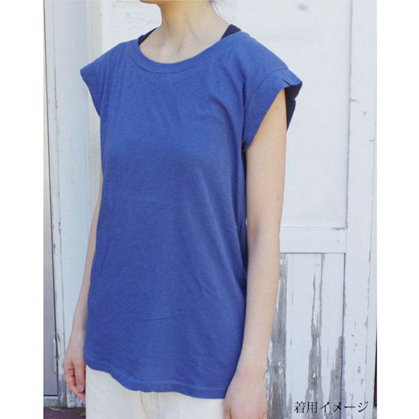 オーガニックコットン 薄地 フレンチスリーブ