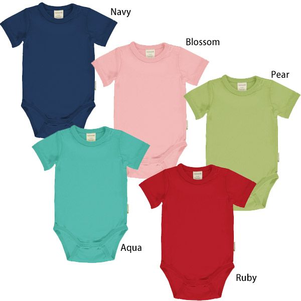 オーガニックコットン ベビー ボディスーツ（半袖）