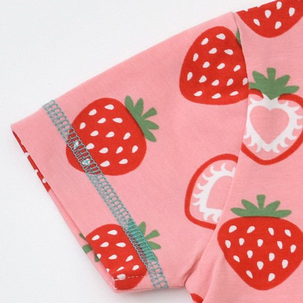 オーガニックコットン キッズパジャマ（半袖）Strawberry