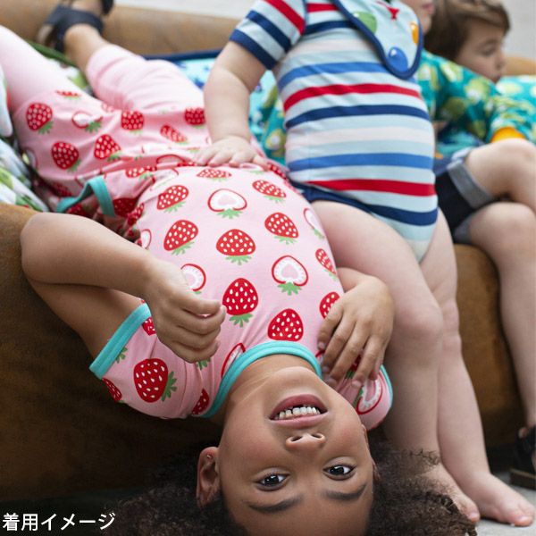 オーガニックコットン キッズパジャマ（半袖）Strawberry
