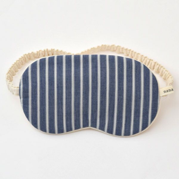 オーガニックコットン ビッグアイマスクブルーストライプ