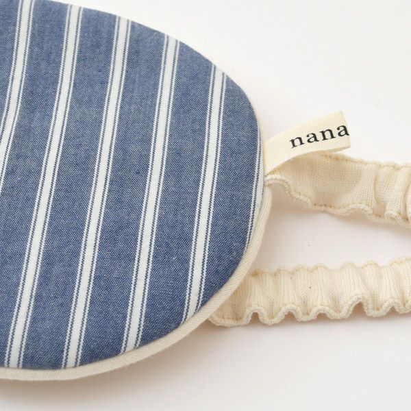 オーガニックコットン ビッグアイマスクブルーストライプ