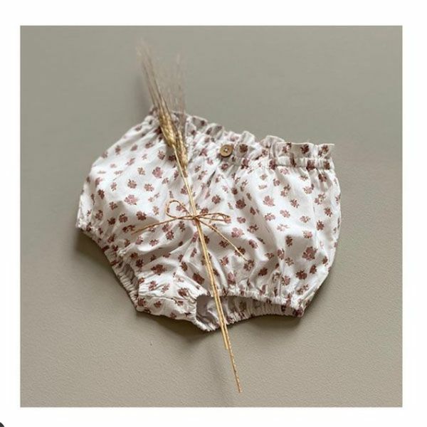 オーガニックコットン ベビー フリルブルマFleur