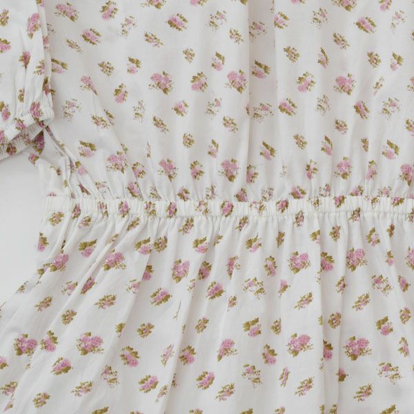 オーガニックコットン ウエストゴムワンピース Liberty