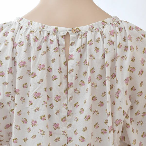 オーガニックコットン ウエストゴムワンピース Liberty