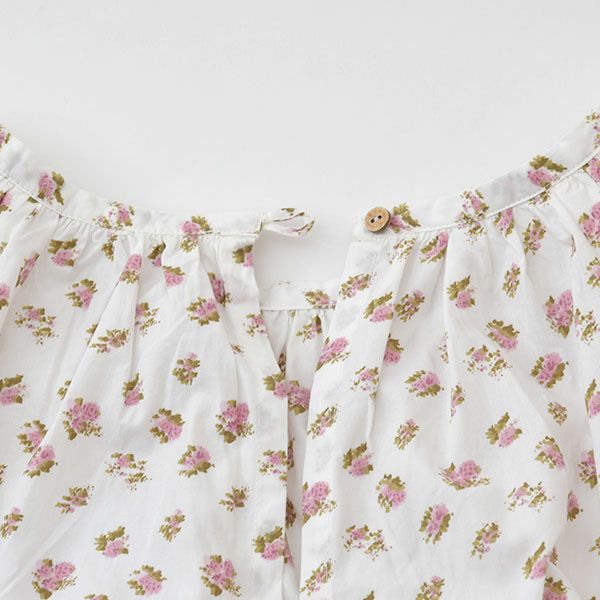 オーガニックコットン ウエストゴムワンピース Liberty