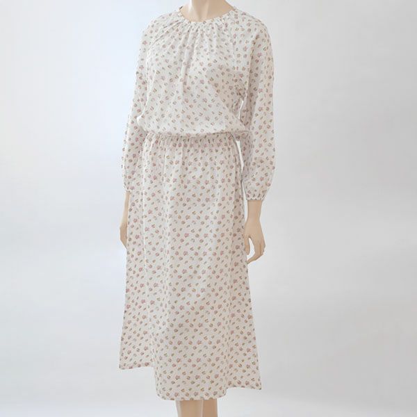 オーガニックコットン ウエストゴムワンピース Liberty