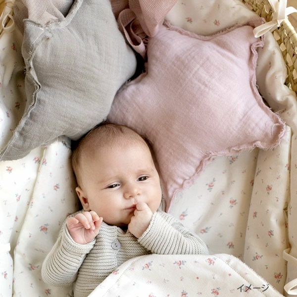 オーガニックコットン クッションピロー STAR