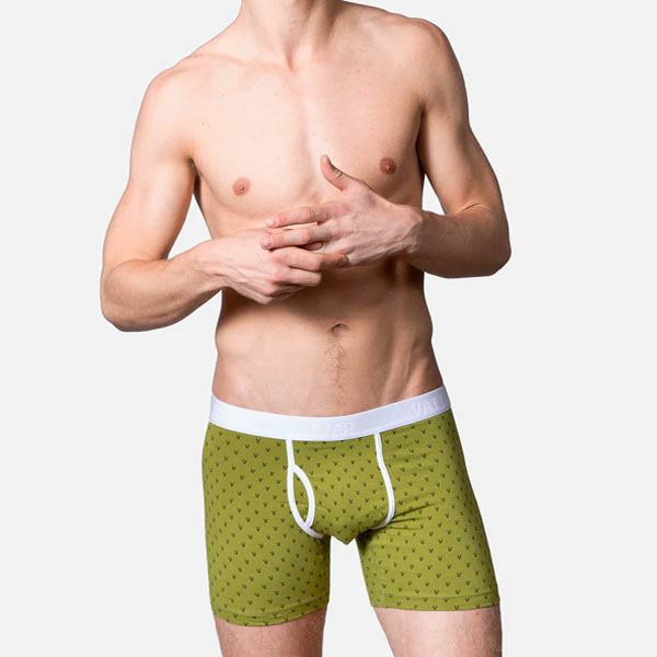 オーガニックコットン メンズボクサーパンツ V