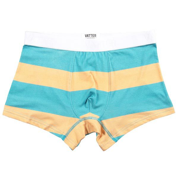 オーガニックコットン メンズボクサーパンツ TrunkShort BlockStripes