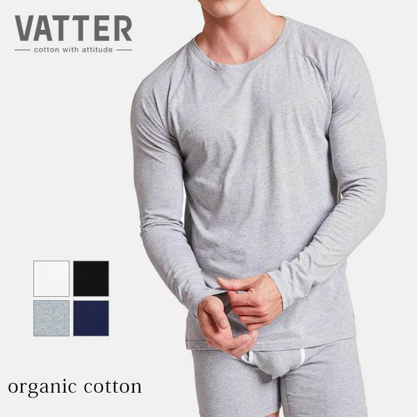 オーガニックコットン メンズTシャツ(長袖)TenderTed