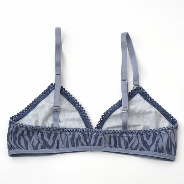 オーガニックコットン トライアングルブラ Print