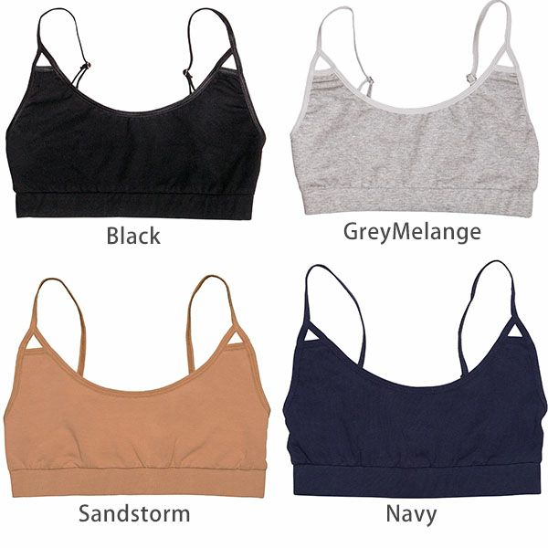 オーガニックコットン ビスチェブラ