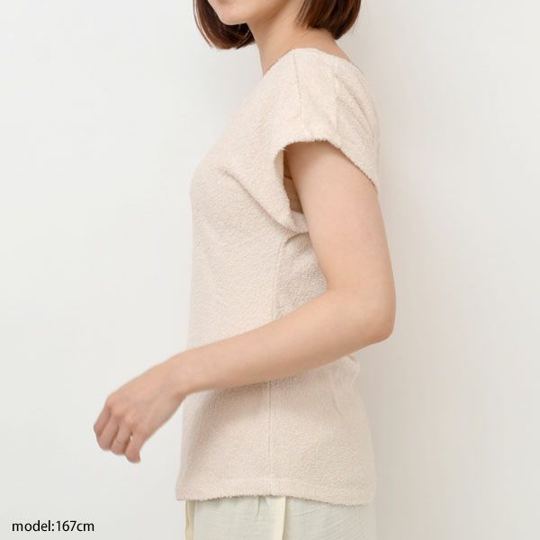 オーガニックコットン パイルフレンチスリーブカットソー