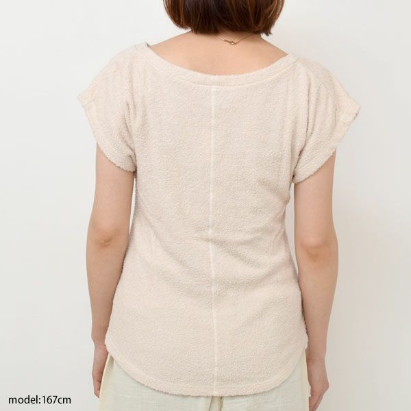 オーガニックコットン パイルフレンチスリーブカットソー