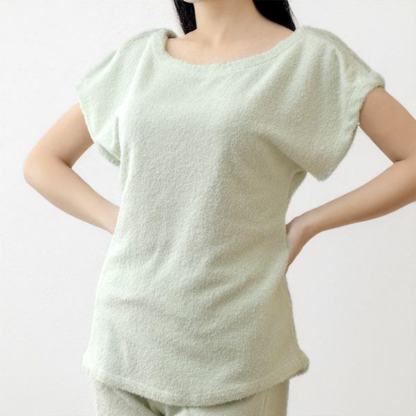 オーガニックコットン パイルフレンチスリーブカットソー